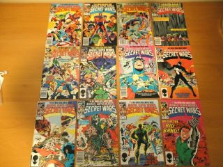 Marvel Secret Wars 1 & 2 Complete Series 1 - 12 & 1 - 9 (1984,  1985,  1986) 8 Nm
