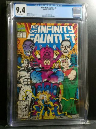 The Infinity Gauntlet 5 - Cgc 9.  4 (1991,  Marvel)