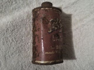 Schlitz lager flat bottom cone top Beer can 3
