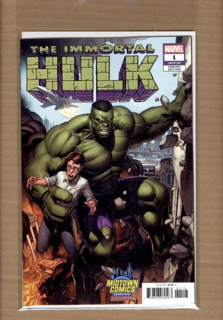 Immortal Hulk 1 Dale Keown Midtown Exclusive Variant Marvel 2018 Nm