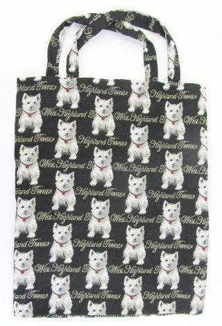 Tapestry West Highland Terrier Or Westie Eco Tote Bag Signare Design Both Sides