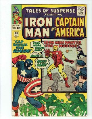 Tales Of Suspense 60 (marvel Dec1964) Iron Man Captain America 2nd Hawkeye Fnvf