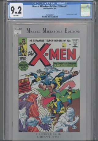 Marvel Milestone Edition X - Men 1 Cgc 9.  2 1991 Reprints X - Men 1: Frame