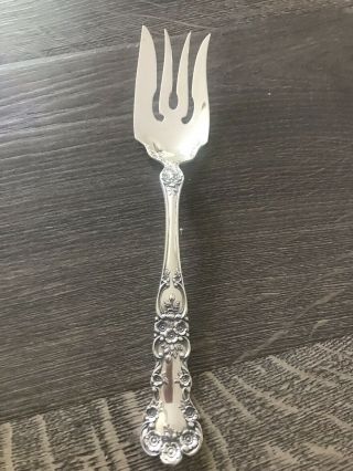 Vintage Gorham “buttercup” Pattern Sterling Solid Serving Fork