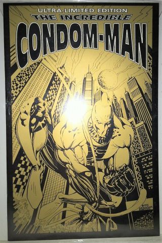 The Incredible Condom - Man Ultra - Limited Edition Signed & Numbered 1993