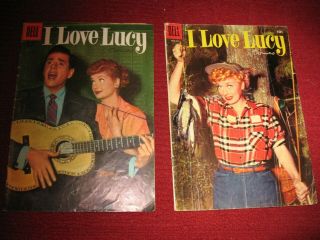 (2) I Love Lucy Comics 7,  1955 & 9 1956 Dell Both Good,  Cgc