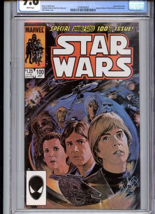 Star Wars 100 Cgc 9.  8 White Pages