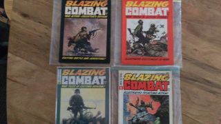 1965 Blazing Combat All 4 Issues.  Covers By Frank Frazetta