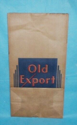 OLD EXPORT BEER PAPER BAG CUMBERLAND MD. 2