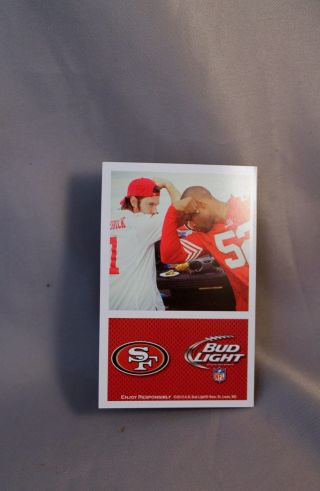 2013 San Francisco 49ers Pocket Schedule Farewell to Candlestick Bud Light 2