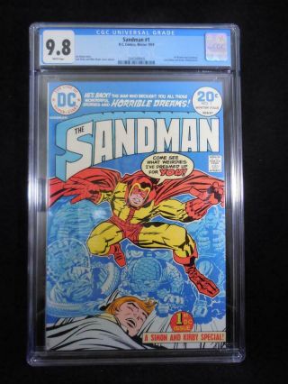 Sandman 1 Cgc 9.  8 White Pages Jack Kirby Cover And Art