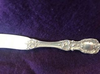 Francis I By Reed & Barton Old Sterling Butter Spreader Flat Handle Bird R Lion