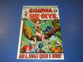 Shanna The Jungle Queen 1 Bronze Age Fine,  Steranko Wow