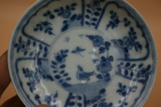 18th Century Antique Chinese Porcelain Blue and White Painted Small Plate 4