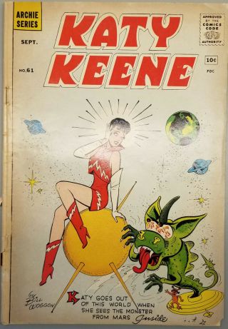 Katy Keene 61 Space Monster | Vg - Fn | 1961