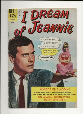 I Dream Of Jeannie 1 1966 Dell Movie Tv Barbara Eden Photo Cover Vg