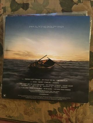 Pink Floyd ENDLESS RIVER 2014 DOUBLE LP RECORD W/BOOKLET COLUMBIA LABEL 2