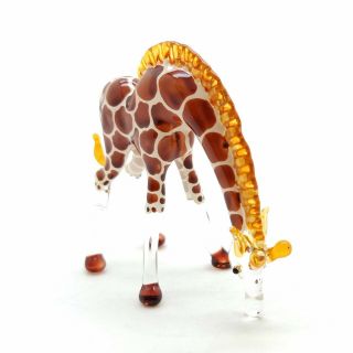 Figurine Animal Hand Blown Glass Giraffe Giraffa - GPGF007 3