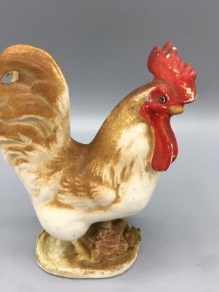 Vintage Enesco Farmhouse Rooster Figure - Figurine Japan Rustic - Primitive - Folk Art