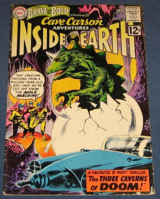 The Brave And The Bold 40 March 1962 Cave Carson Adventures Inside Earth