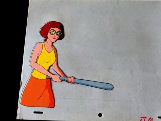 The Real Ghostbusters 1986 Production Hand Painted JANINE MELNITZ Cel and Pencil 2