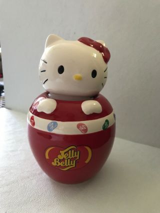 Hello Kitty Jelly Belly Jelly Beans Ceramic Candy Jar Sanrio No Candy