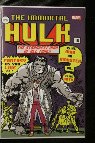 Immortal Hulk 16 Matthew Waite Incredible 1 Nm 16 Bit Homage Variant Video Game