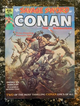 Savage Sword Of Conan 1 1st Print Higher Grade Red Sonja Savage Avengers
