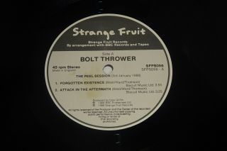 BOLT THROWER THE PEEL SESSIONS 1988 STRANGE FRUIT / BBC UK 12 