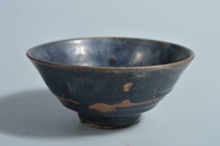 T5412: Chinese Pottery Blue Glaze Tea Bowl Green Tea Tool Tea Ceremony