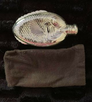 Vintage 1950 ' s Towle Fish Silver Plated Flask Drink Like A Fish 2