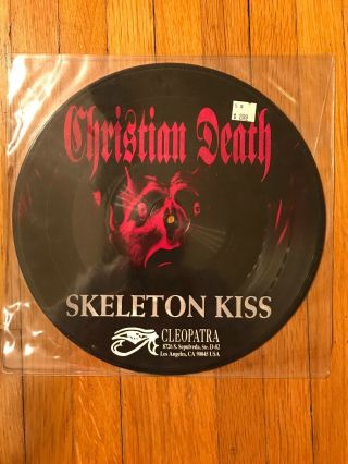 Christian Death Skeleton Kiss 10” Picture Disc Vinyl Record 1769 1992