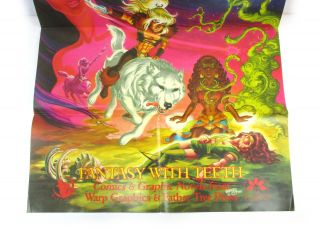 Vintage ELFQUEST Fantasy With Teeth Promo Poster,  Richard Wendy Pini 3