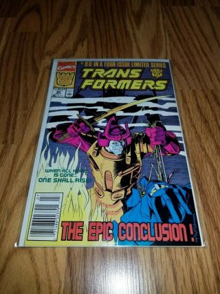 Transformers 80 (marvel,  1991) The Epic Conclusion Final Issue - Mid - Grade