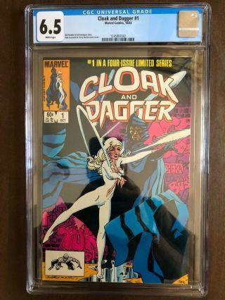 Cloak And Dagger Vol.  1 1,  October 1983,  Marvel Comics,  Cgc Grade 6.  5 Fn,