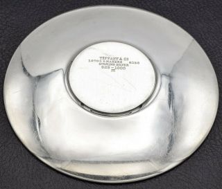 Tiffany & Co.  Sterling Silver Saucer Dish 59.  9 Grams 4.  1 Inches