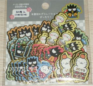Sanrio Bad Badtz Maru Xo Golden Border Stickers Set Sack Pack Spring Festival