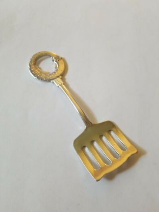 Antique Swedish Caviar Serving Spoon - 4 1/4 " - C.  G.  Hima Alp