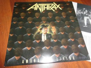 Anthrax ‎– Among The Living.  Org,  1987.  Island.  Very Rare First Press