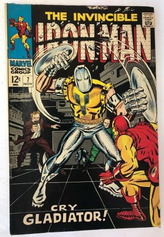 The Invincible Iron Man 7 Marvel Comics 1968 Fn,