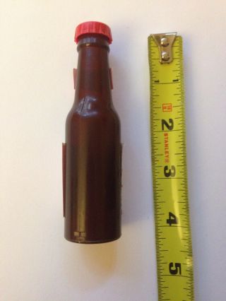 Vintage Mini Plastic BUDWEISER Bottle 4 Inches Beer Collectible 5