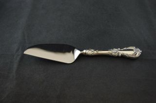 Reed & Barton Burgundy Sterling Silver Handled Cheese Knife 7 - 1/2 "