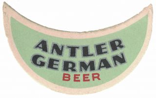 Moose Antler German Beer Neck Label