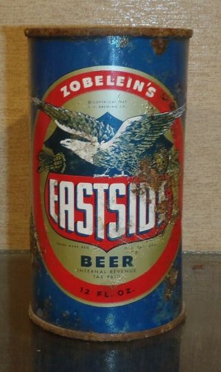 Old School 1947 Zobleins Eastside Flat Top Beer Can Irtp Los Angeles California