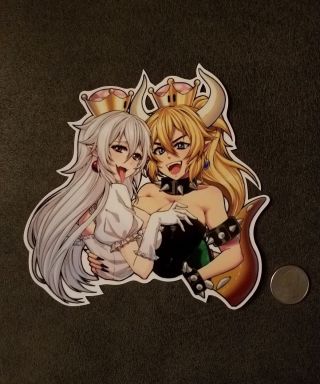 Bowsette And Booette Sticker Mario Bros Decal