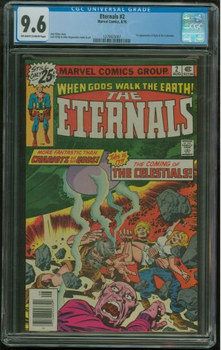 Eternals 2 Cgc 9.  6 Nm,  1st Appearance Of Ajak & The Celestials Jack Kirby Movie