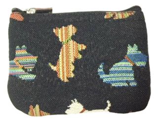 Signare Tapestry Scottish Terrier Zip Coin or Card Purse 8cm H x 11.  5cm W 2