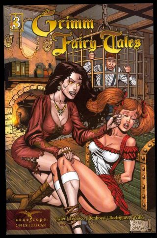 Grimm Fairy Tales 3 Sean Shaw Variant Bondage Cover 1st Print Zenescope 2005