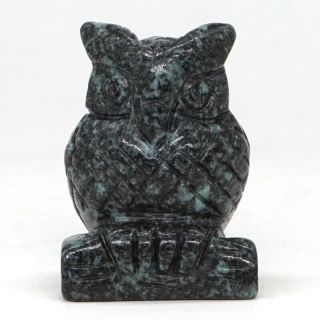 1.  5 " Owl Statue Natural Sparrow Jasper Carved Crafts Healing Figurine Home Decor