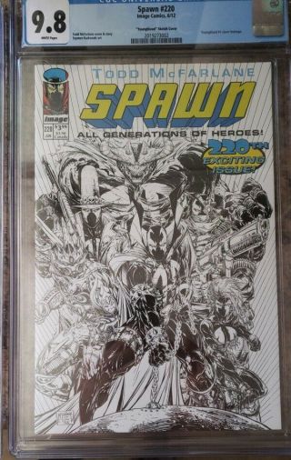 Spawn 220 Youngblood Sketch Variant Cgc 9.  8